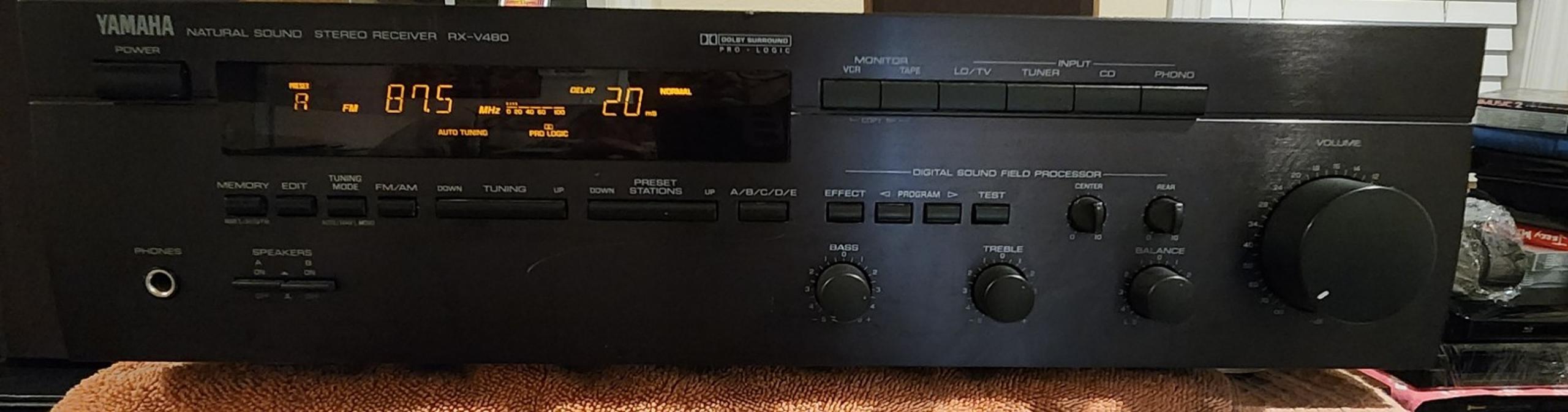 Vintage Yamaha RX-V480

Audio Video Receiver (1994)