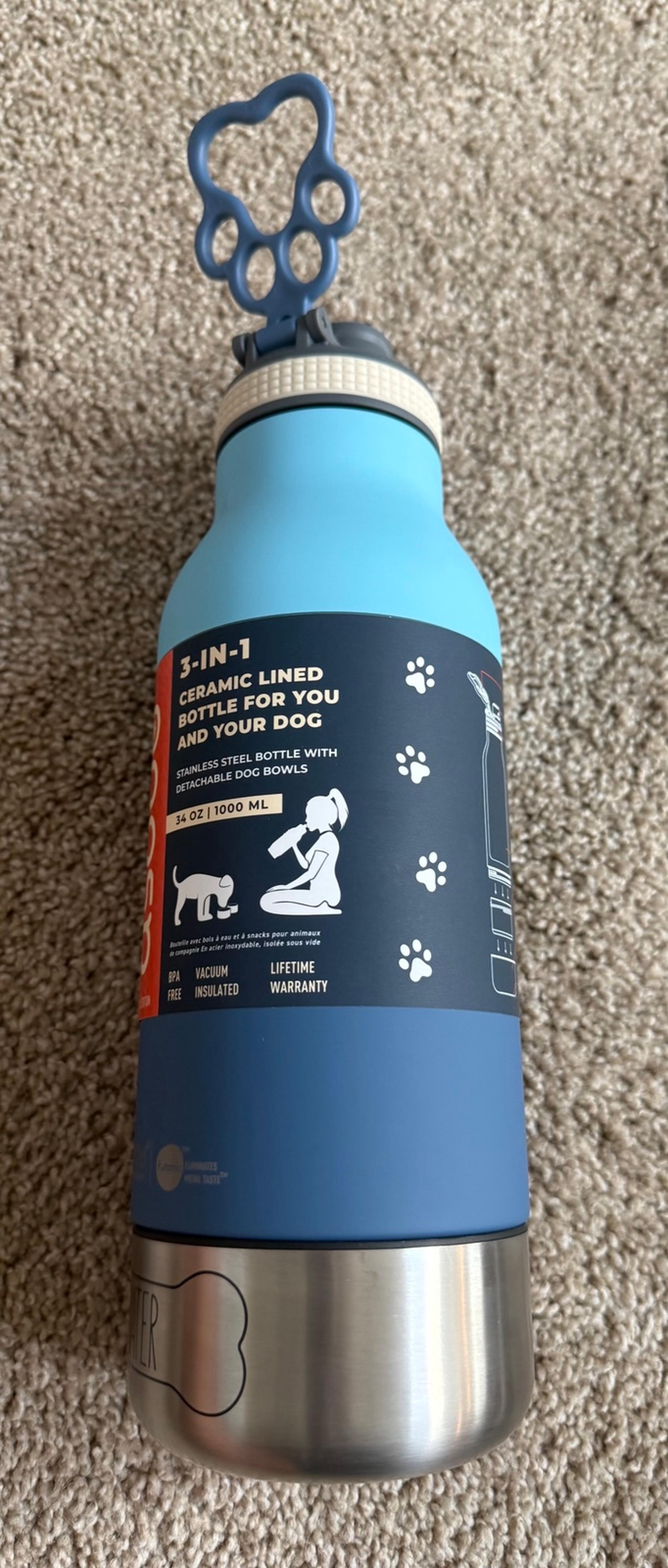 Asobu Bottle 3 in 1 water, food and dog bowli