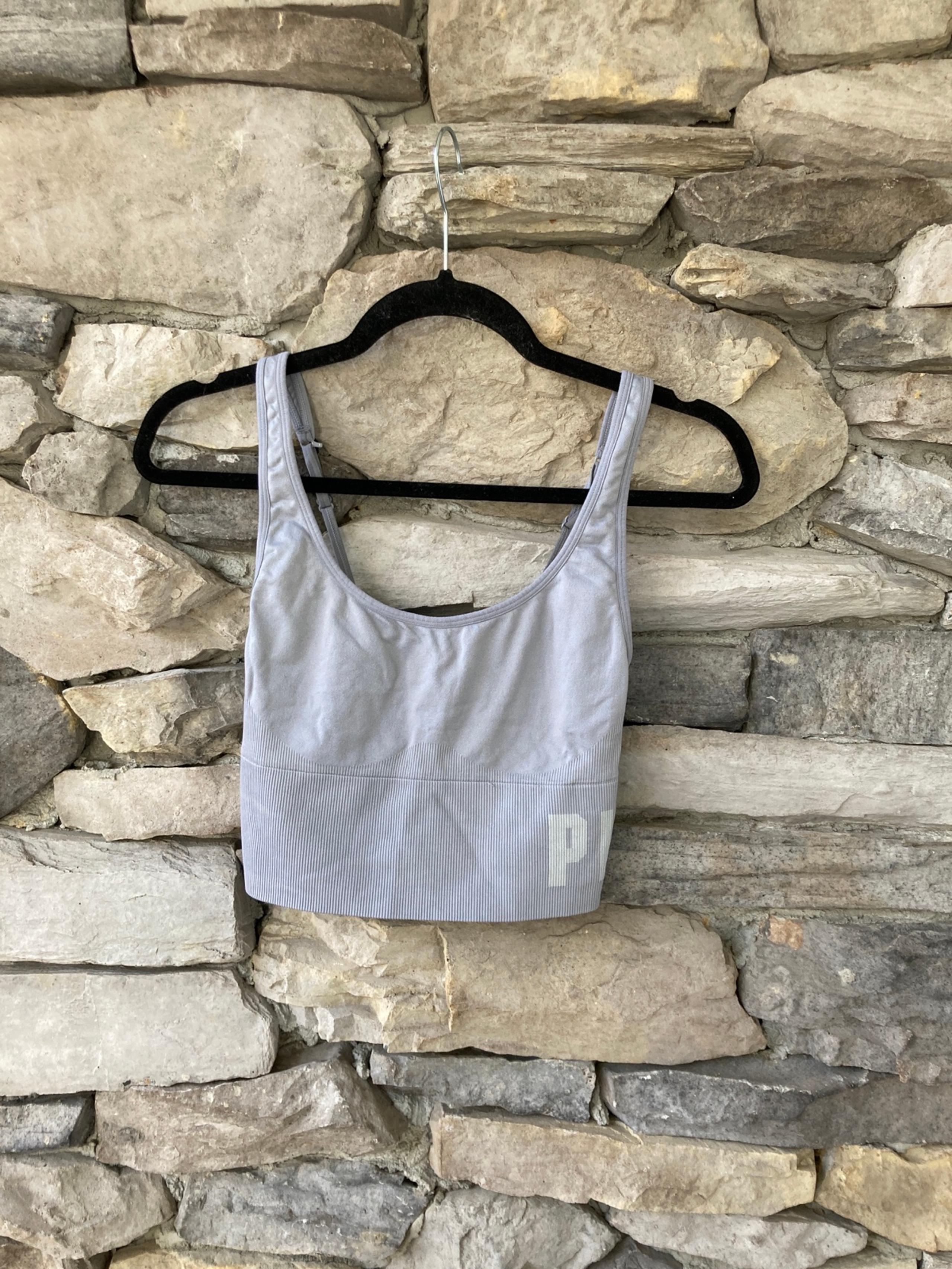 Women PINK Sport bra gray Medium