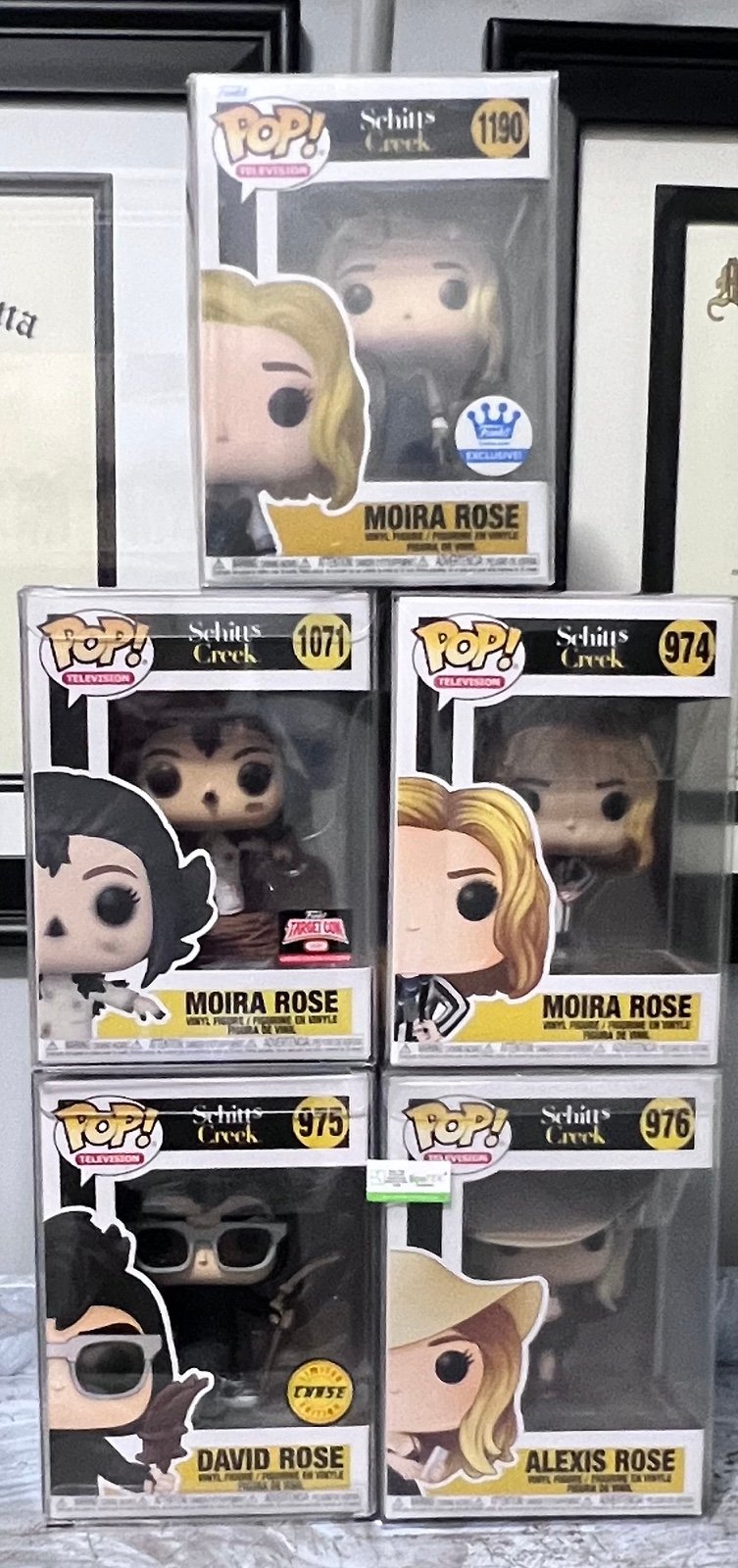Schitts Creek Funko Pop Lot TV Memorabilia