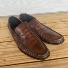 Brunomagli Men’s Dress Shoe Loafer brown Italian Size 13
