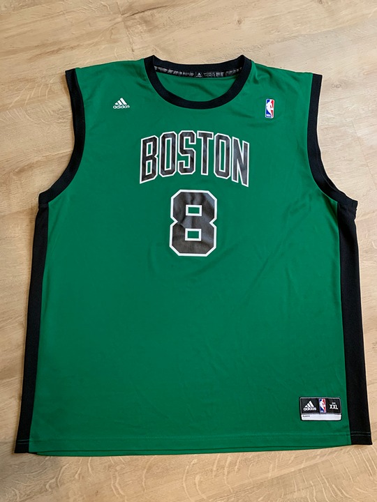 Boston Celtics Green Black Adidas #8 Jeff Green Basketball Jersey NBA Men's 2XL