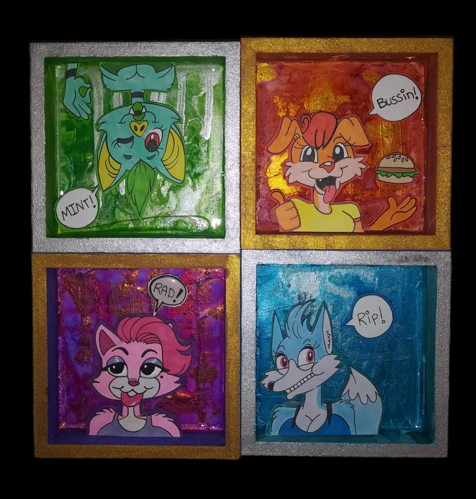 Slang Gang Mini Art Pieces Set (4)