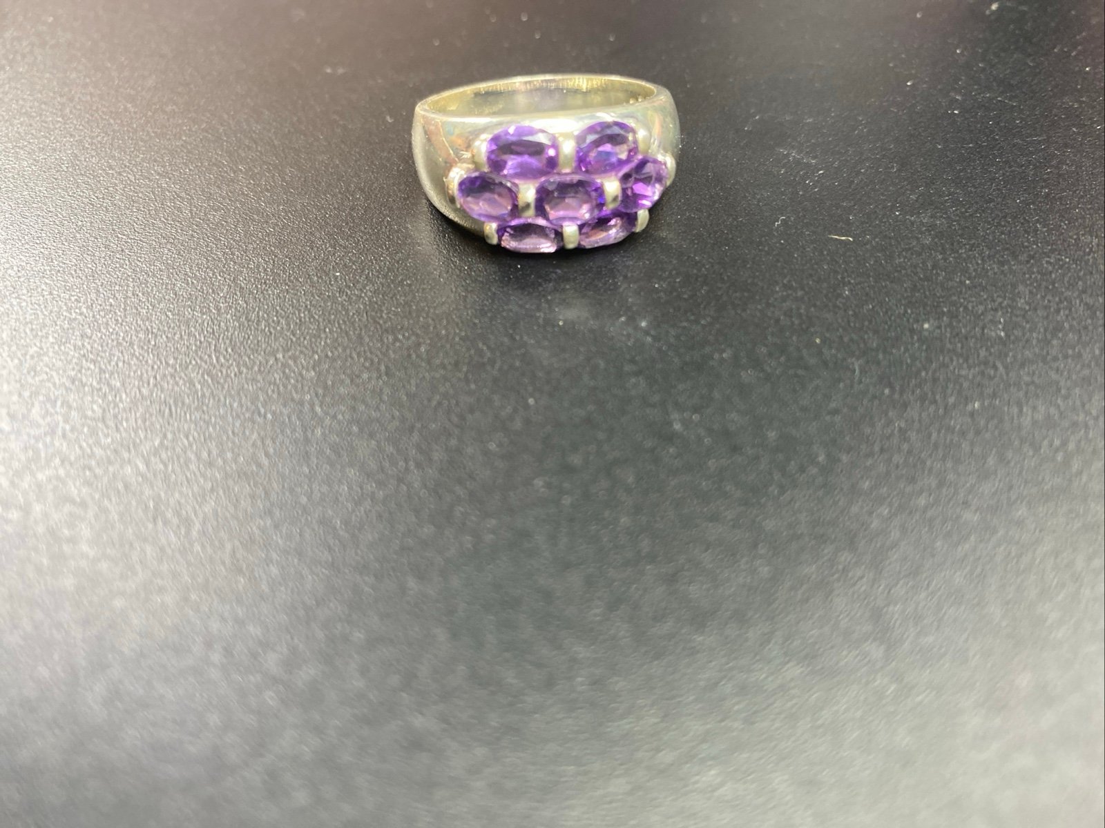 Vintage Designer CNA Lapis Lazuli Marcasite Sterling Silver Ring - Sz 8