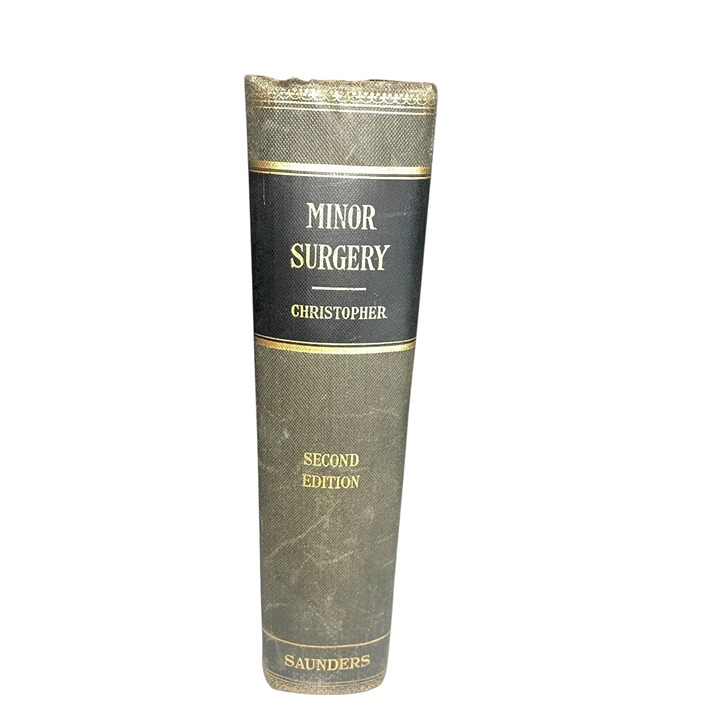 Minor Surgery Vtg Book F Christopher 2nd Edition 1934 Hardcover Medical Textbook