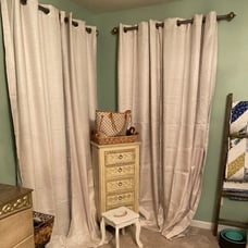 Ivory blackout curtain