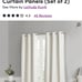 Ivory blackout curtain