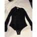 NEW Khanomak Long Sleeve All Lace mock neck bodysuit L