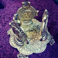 Buddhist sacred meditation alter decor.
