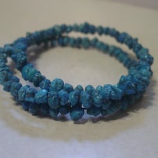 Turquoise Nugget Wrap Bracelet