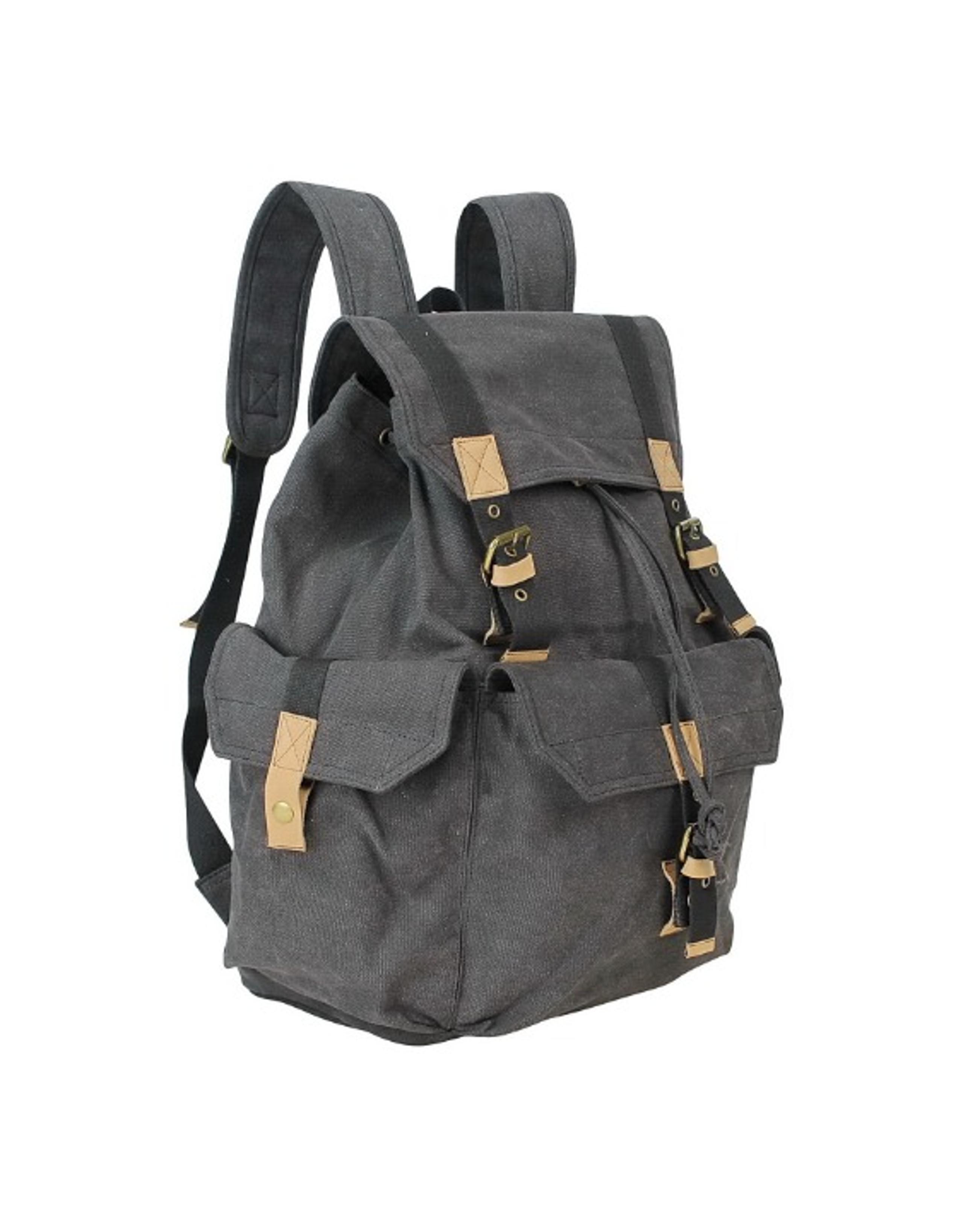 Sport Washed Canvas Backpack C04L-GRY