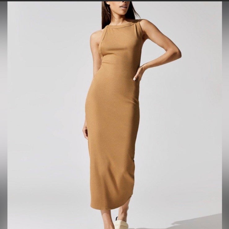The Line by K Maribel Maxi Dress in Beige