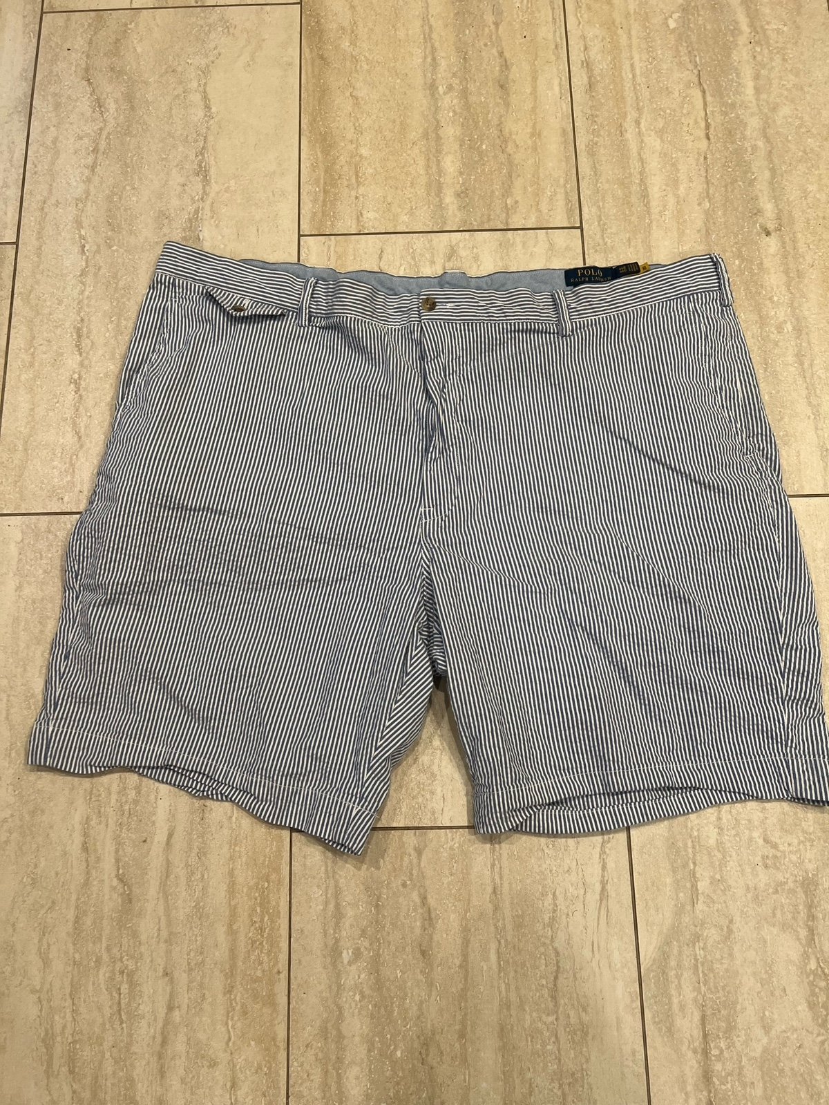 Ralph Lauren Polo Stretch Classic Fit Seersucker Short Big & Tall Size 46b