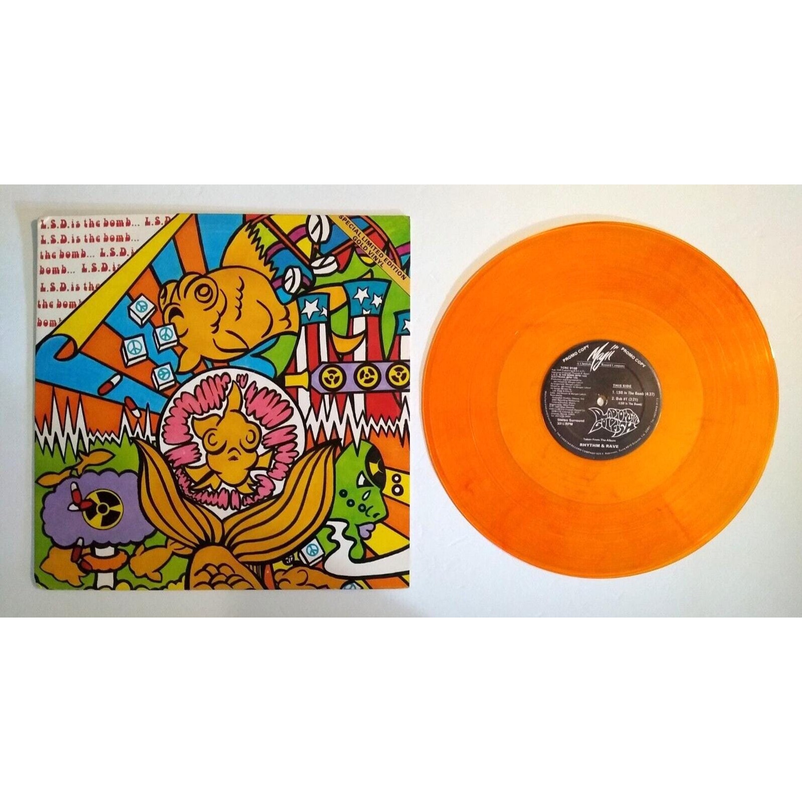 Radioactive Goldfish L.S.D. Is The Bomb Orange Colored Vinyl 12 Limited Promo