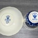 Antique Mason's Blue Vista Demitasse Cups & Saucers Circa 1891 - 1932