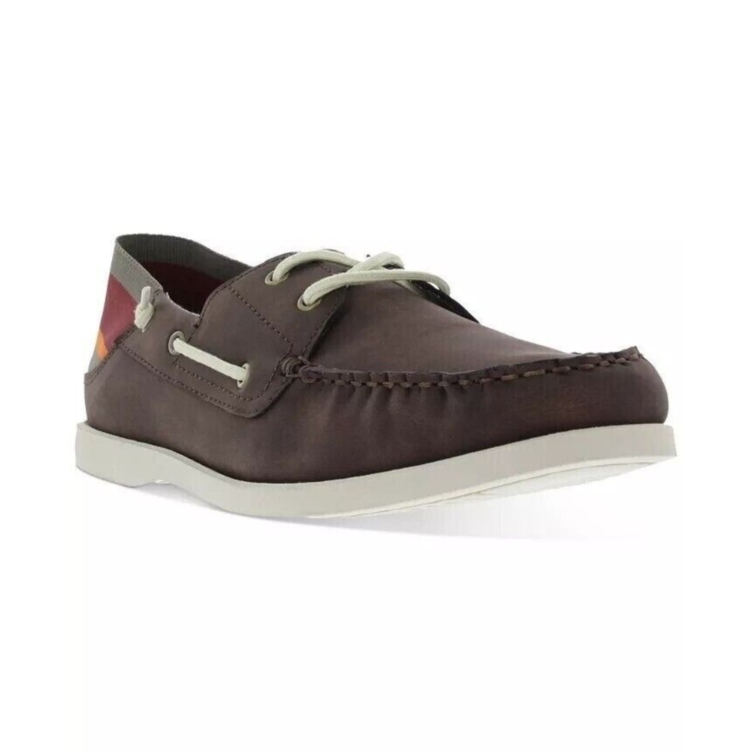 Weatherproof Vintage Men's Bobby Boat Shoe Flat Casual Brown 10 New