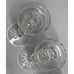 4 VTG Tyrone Crystal Glass Candlestick Fintona Candle Holder Set Ireland Holiday