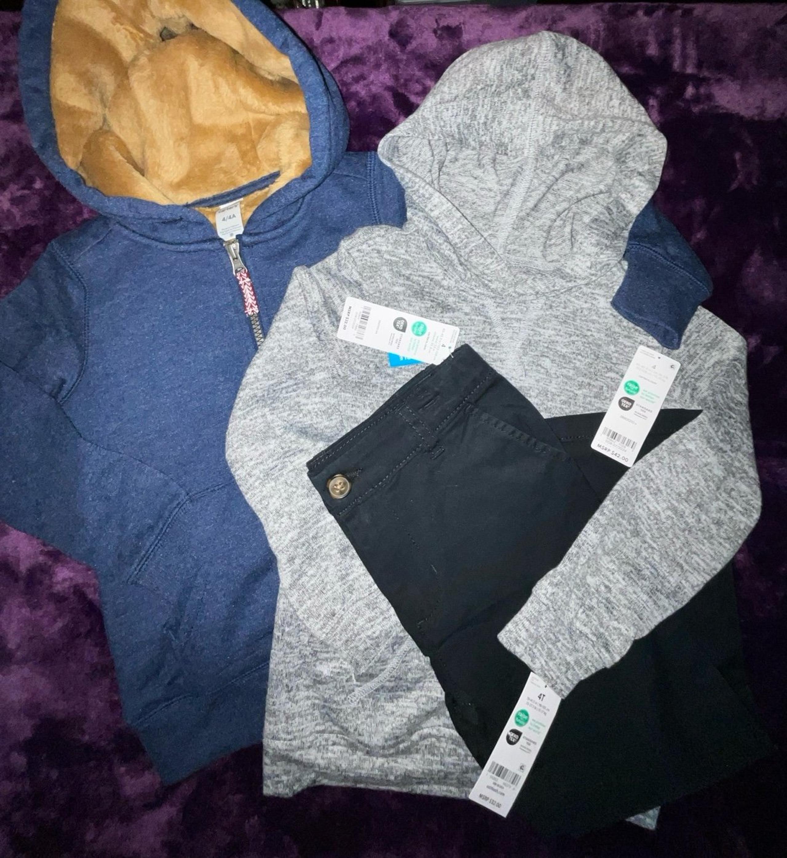 NWT 3pc Boys Hoodie & Pant Set OshKosh/Carters 4T