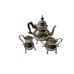 Vintage Williamsbury Stieff Pewter Teapot, Creamer and Sugar Bowl Used