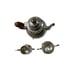 Vintage Williamsbury Stieff Pewter Teapot, Creamer and Sugar Bowl Used