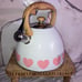 Masterclass valentine heart teapot whistling kettle
