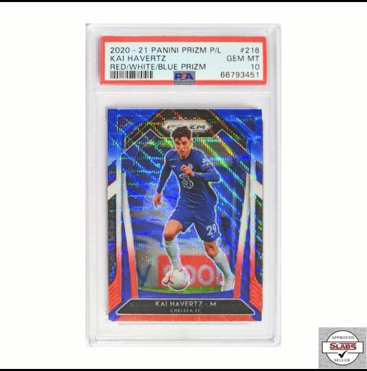 PSA 10 2020-21 Panini Prizm Premier League Soccer Kai Havertz RED WHITE BLUE 216