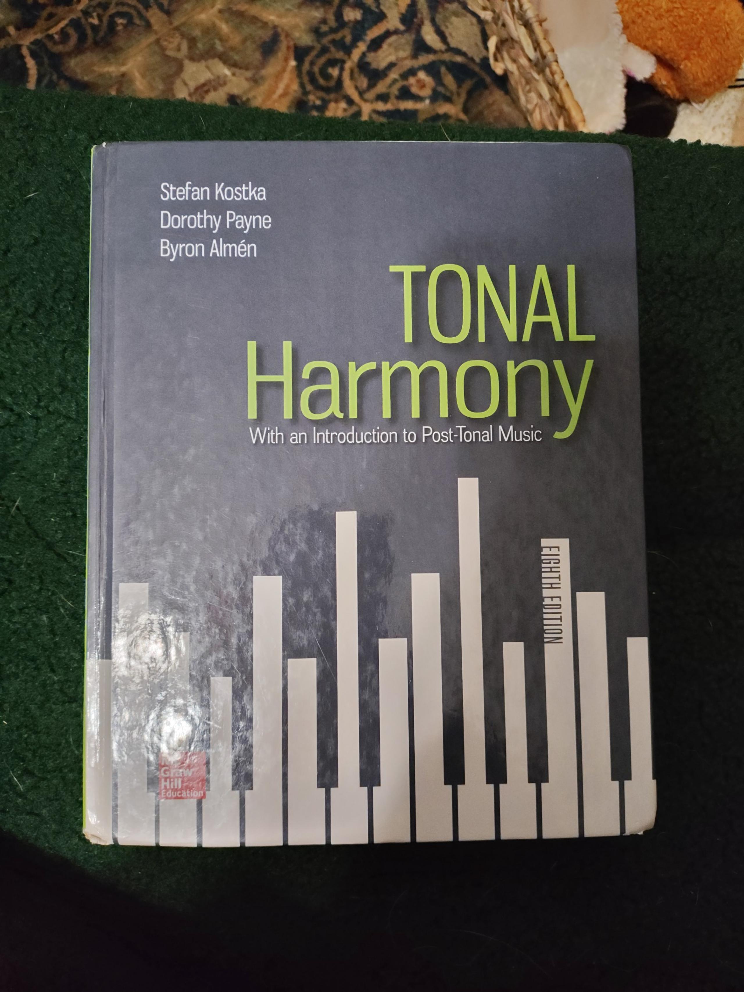 Tonal Harmony Music Theory Textbook - Kostka, Payne, Almén - 8th Edition