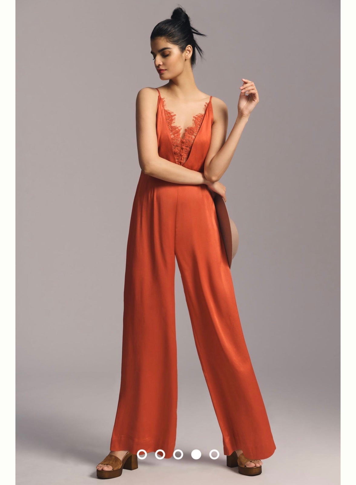 Lik new ANTHROPOLOGIE Silky Jumpsuit 14 talle