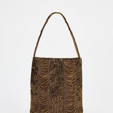 Gold Beaded Mini Bag