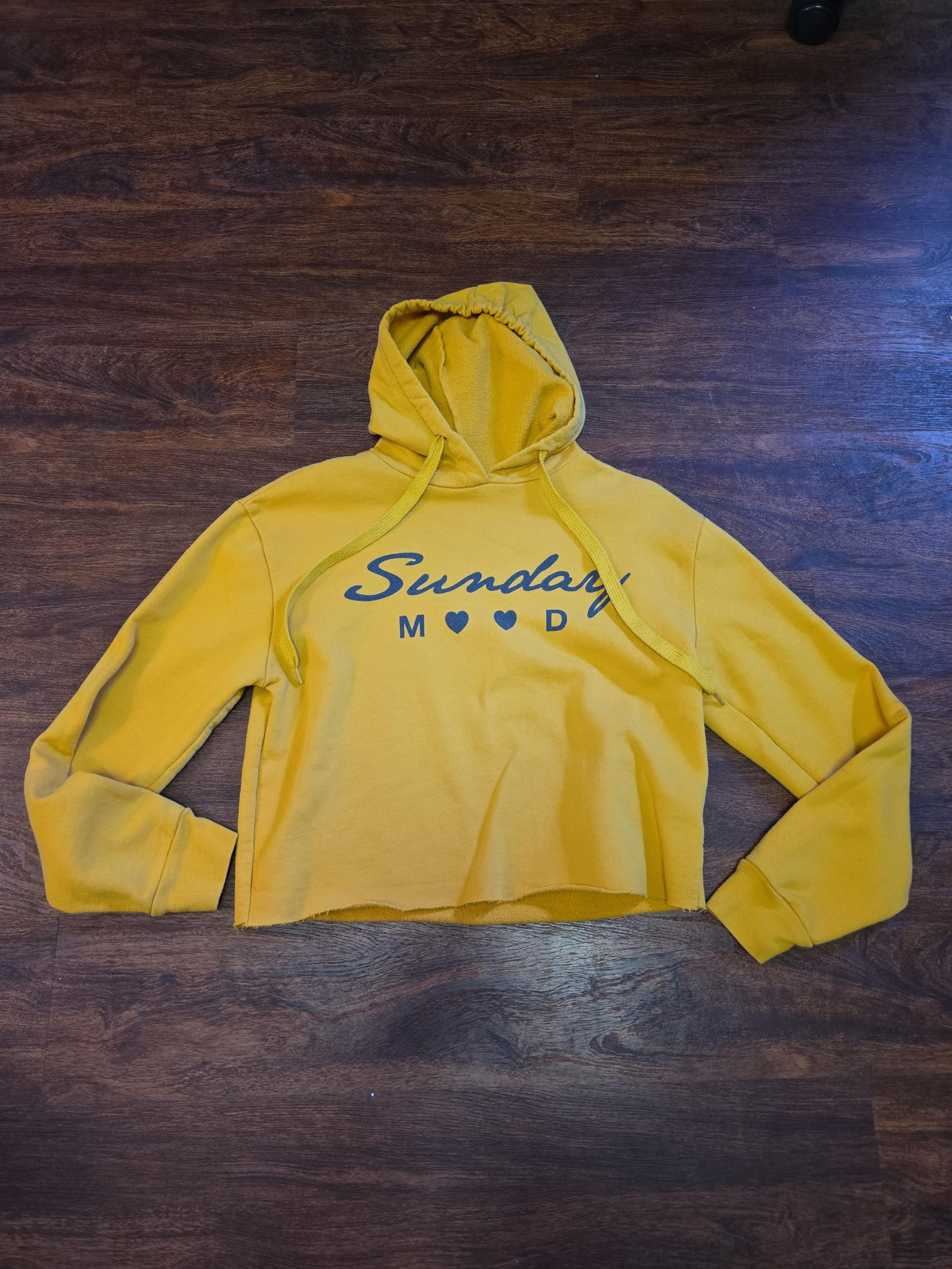Freeze crop hoodie Sunday mood size XS