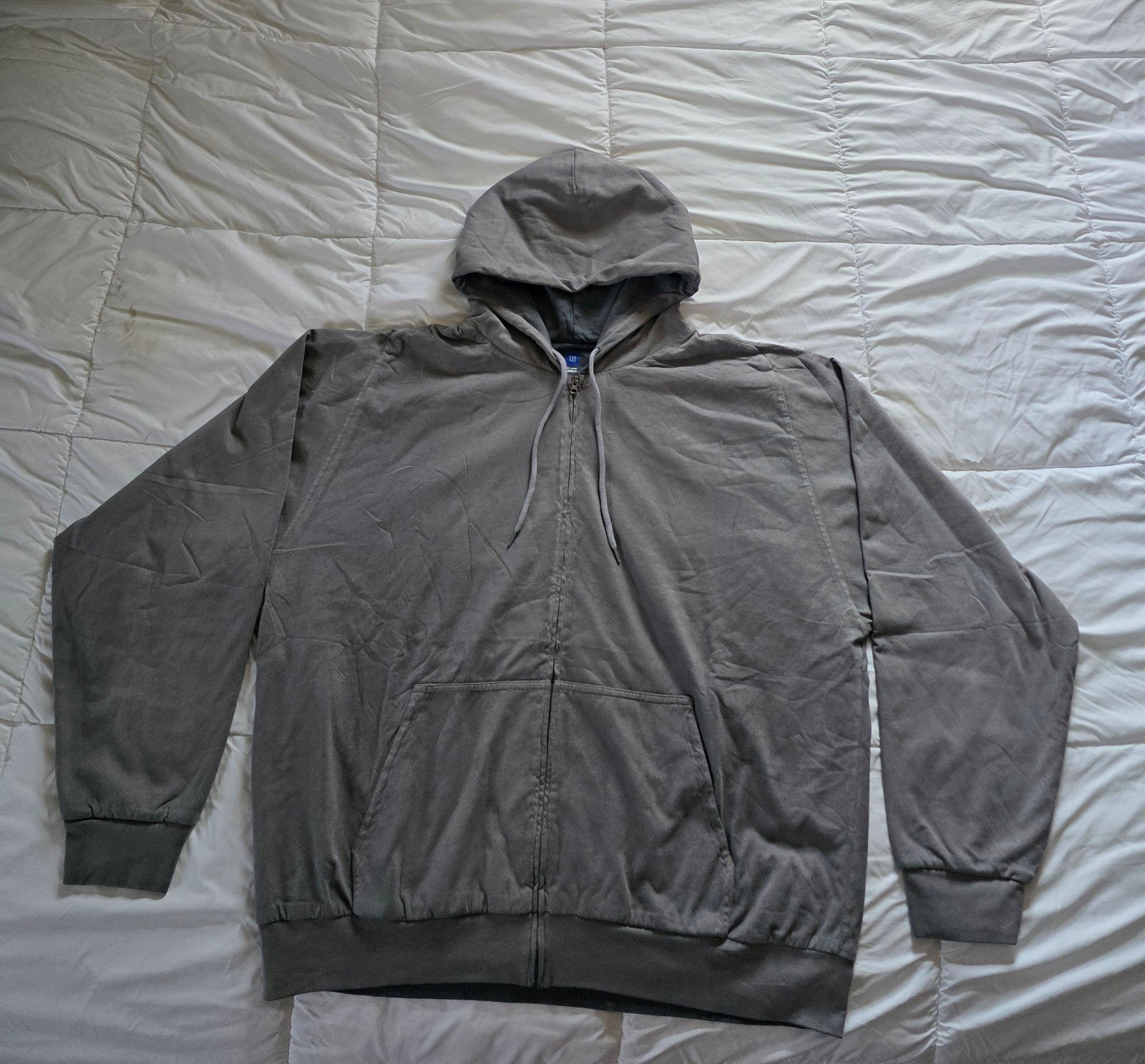 Yeezy Gap Poetic Grey Zip Up Hoodie Double Layered 2XL Unreleased