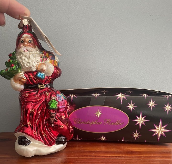 Christopher Radko Santa SPLENDID ARRIVAL JR Christmas Ornament 00-460-0 6 1999