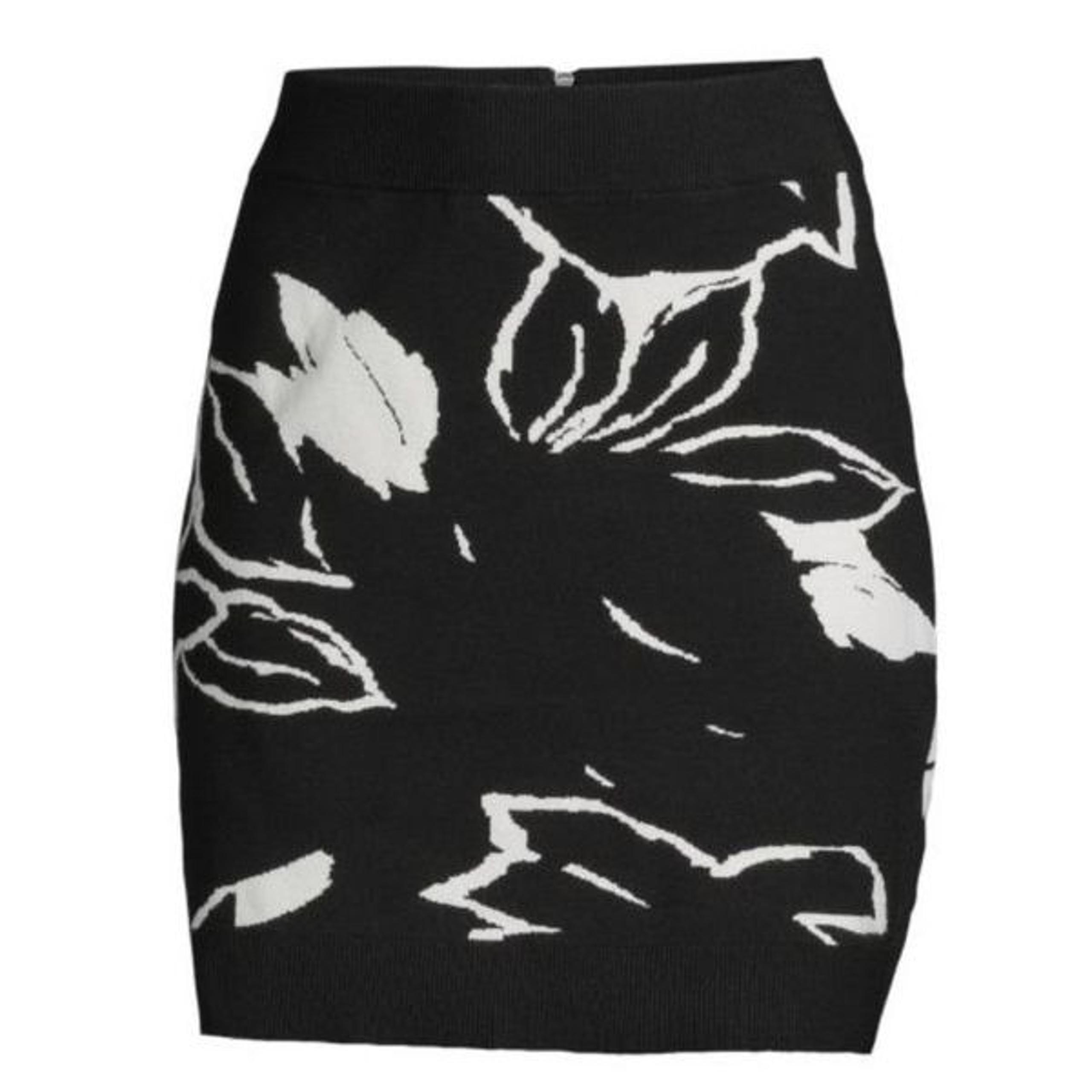 TED BAKER Rrosiie Knit Pencil Skirt in Black & White NWT Size 5/ US 12
