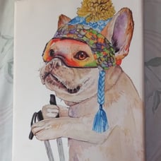 Bulldog Canvas Painting Wall Art
