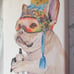 Bulldog Canvas Painting Wall Art