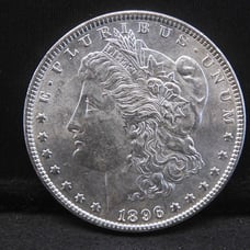 1896 P Morgan Silver Dollar CHOICE ORIGINAL BU DEEP FROSTY WHITE COIN