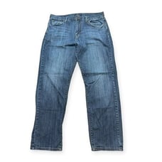 Lucky Brand Men's Blue 221 Original Straight Zip Fly Denim Jeans Size 36x32