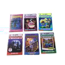 Vintage lot of 6 -RL Stine Goosebumps 1990's paperback books First Printing