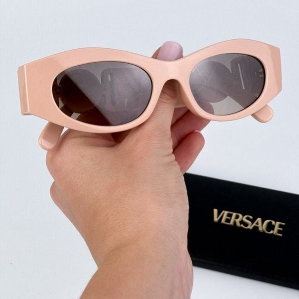 Versace VE4480U 54946I BRAND NEW Sunglasses Nude Brown Grey Mirror Unisex