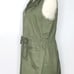 RO & DE Small Military Green Drawstring Loose Fit Vest Sleeveless Utility Jacket