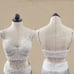 Free People Aster Skirt Set Ivory Silver Metallic Sheer Lace Tiered Smocked SM