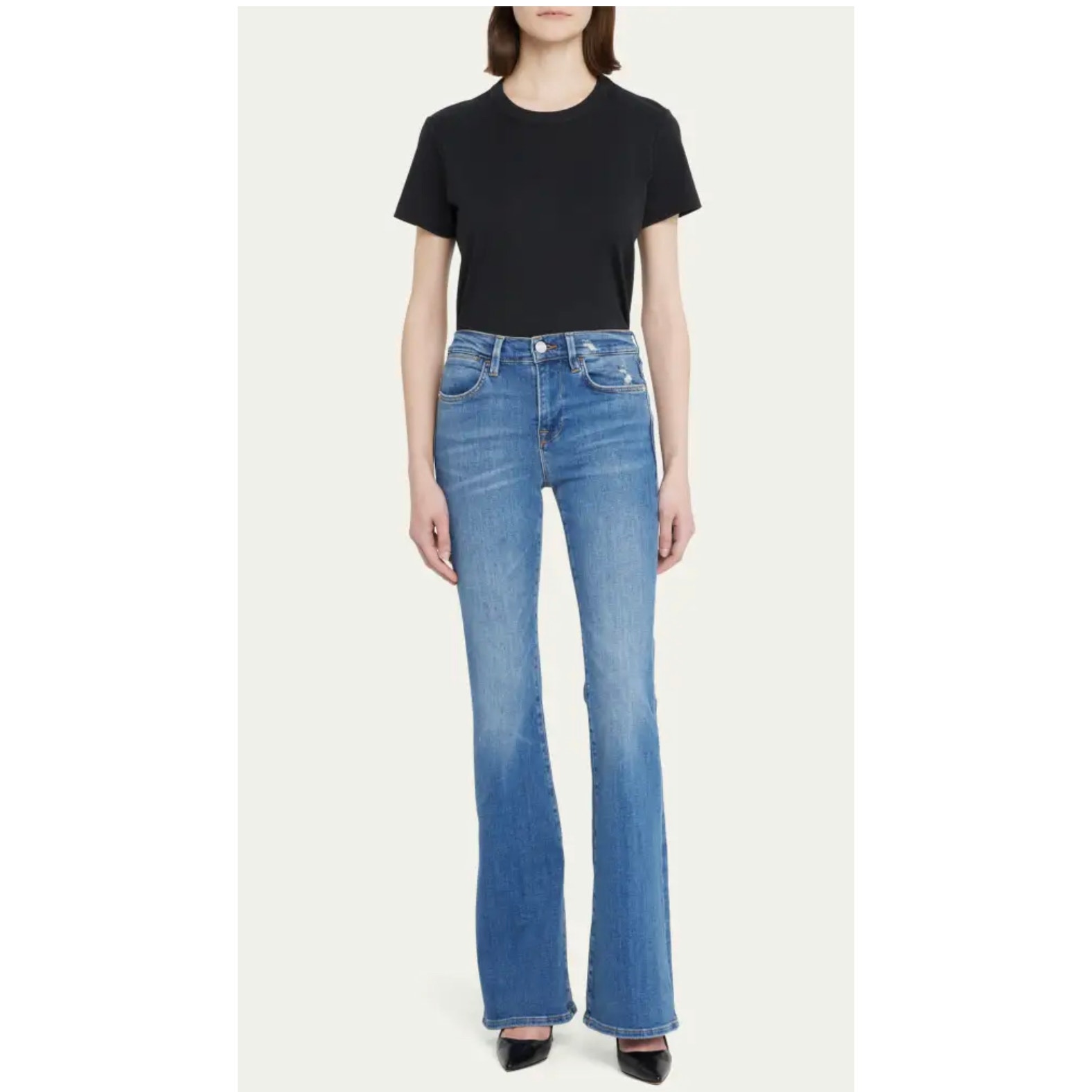 FRAME denim Le High flare jeans light vintage wash 29