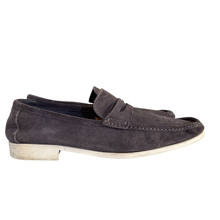 Bruno Magli Tonio Gray Suede Men's Loafers Size 11