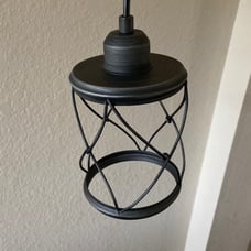3 cage pendant lights