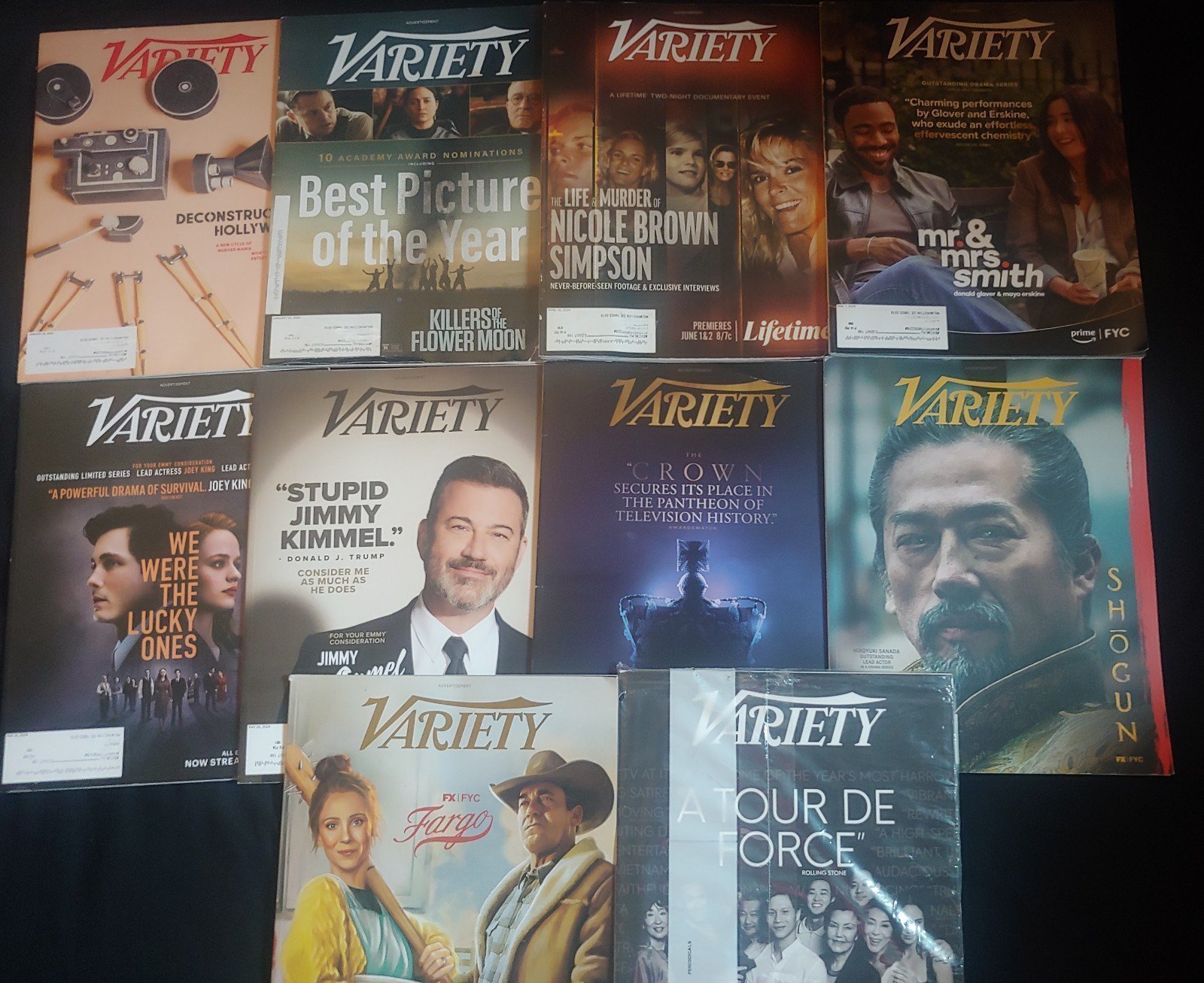 Variety Magazine 2024 Lot of 13 Issues
