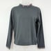 J Crew Pullover Top Womens XS Black Tartan Plaid NWT Ruffle Collar Preppy