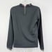 J Crew Pullover Top Womens XS Black Tartan Plaid NWT Ruffle Collar Preppy