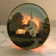 Country Church House Night Light 6 Dia
