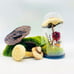 REAL MUSHROOM DECOR IN DOME CLOCHE WITH MOSS & BOTANICALS - Oddities Oddity Gift