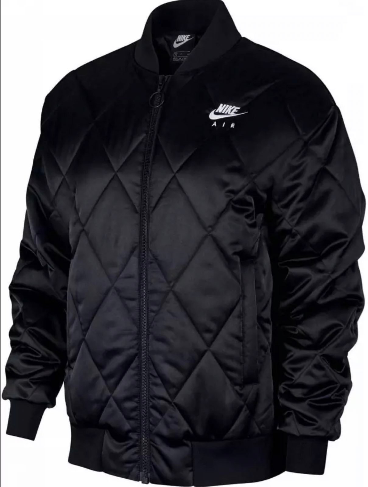 New Nike Air Satin Synthetic Fill Bomber Jacket